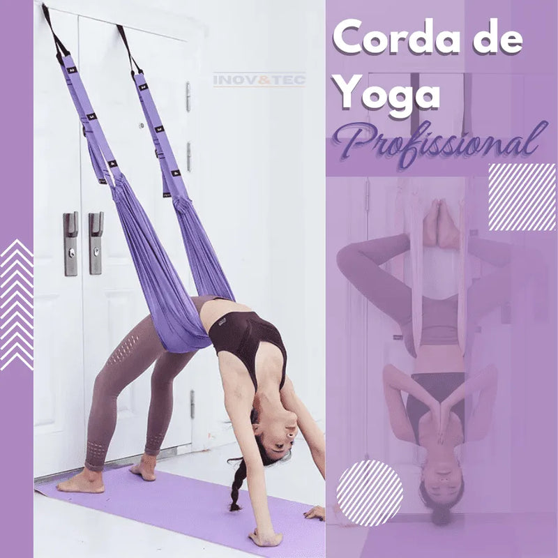 Corda de Yoga Profissional Para Alivio de Dores Nas Costas e Alongamento