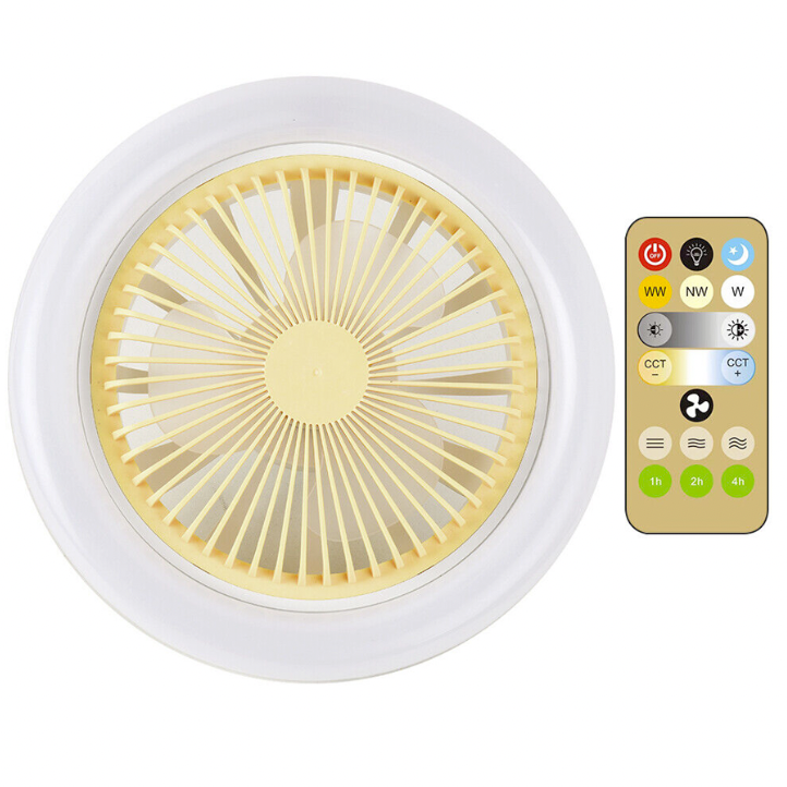 Luminária LED com Ventilador + Brinde