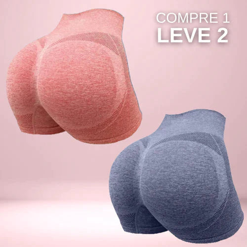 Compre 01 Leve 02 - Short Efeito Empina Bumbum + BRINDE GRÁTIS