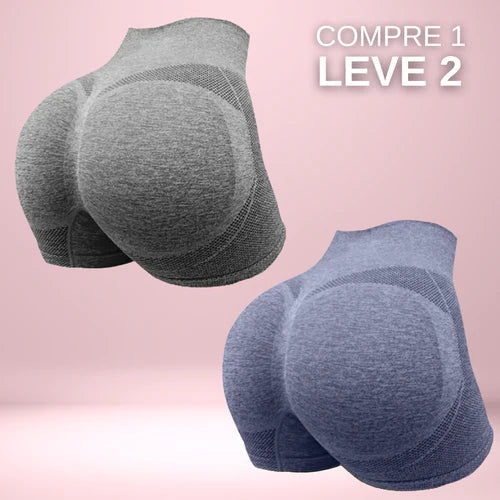 Compre 01 Leve 02 - Short Efeito Empina Bumbum + BRINDE GRÁTIS