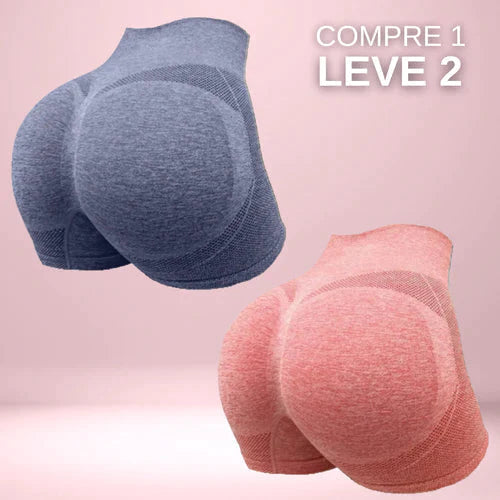 Compre 01 Leve 02 - Short Efeito Empina Bumbum + BRINDE GRÁTIS