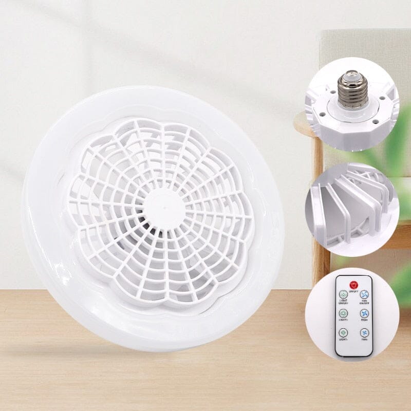 Luminária LED com Ventilador + Brinde