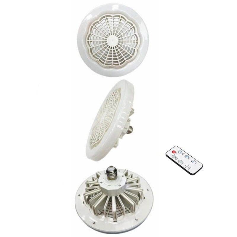 Luminária LED com Ventilador + Brinde