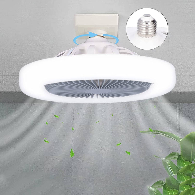 Luminária LED com Ventilador + Brinde